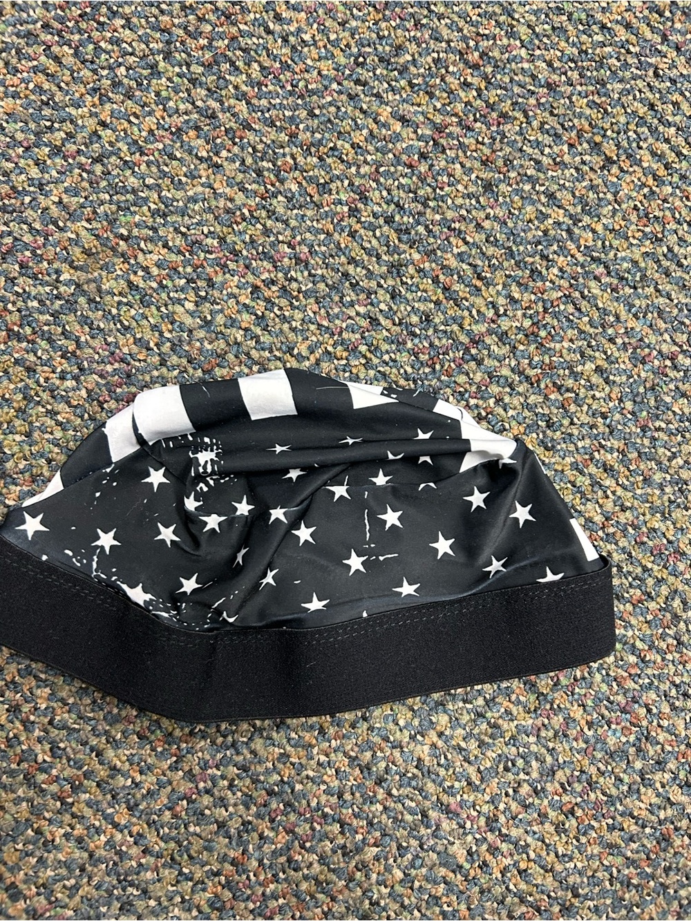 Harley-Davidson Black and White Star Print motorcycle Hair cap